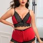 Plus Size Exposed Romance Bra Set