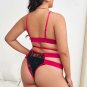Plus Size Never In Love Lace Garter 3 Piece Set