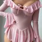 Alluring Pink Lingerie with Bell Sleeves