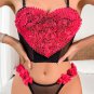 Romantic Heart Floral Two-Piece Lingerie