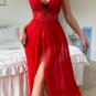 Elegant Red Lace Nightdress