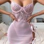 Elegant Lace and Sheer Mesh Chemise