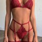 Alluring Lace Garter and Bra Set