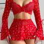 Feminine Allure Bra and Skirt Set