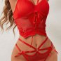 Mesh Women's New Style Underwire Push-Up And Slimming Bra Set
