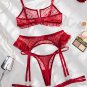 Midnight Beauty Bra and Garter Set