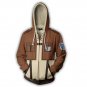 Men's Printing Long Sleeves Zipper Cardigans Hoodie