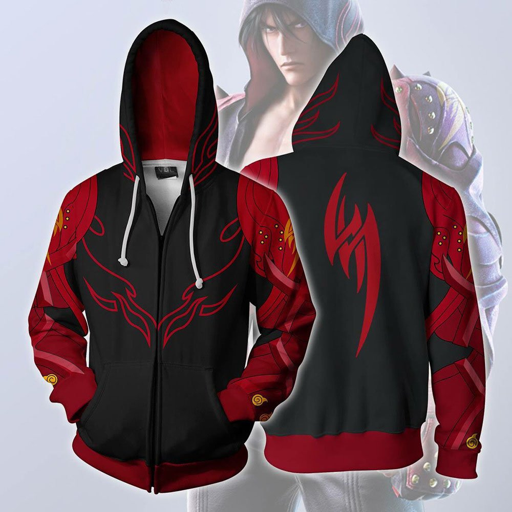 Men's 3D Printing Long Sleeves Zipper Cardigans Hoodie