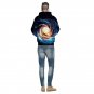 Men's 3D Starry Sky Print Long Sleeve Pullover Hoodie