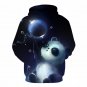 Men's Hooded Long Sleeve 3D Digital Print Panda Pullover Hoodies