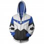 Voltron Cosplay 3D Printed Hoodies Zipper Lightweight Hooded Sweatshirt Jacket