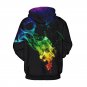 Men's 3D Skull Print Long Sleeve Hoodies