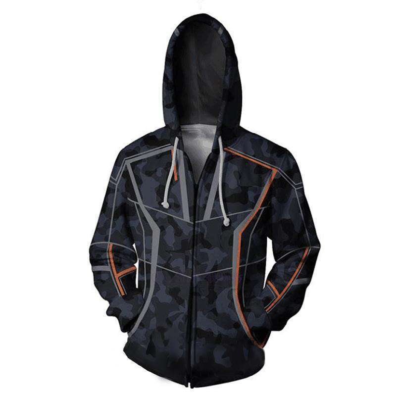 Men's 3D Print Long Sleeve Jackets