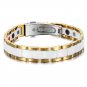 Luxurious Ceramic Ladies Magnetic Bracelet For Arthritis Pain Relieve Cuff