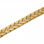 Swordsman-Silver Gold Plated Stainless Steel Healing Magnetic Bracelet for Pain