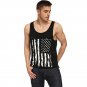 Men's Casual Cotton Front Print Sleeveless Tank Tops Muscle Tees