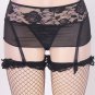 Plus Size Sexy Lace Mesh Garter Panty