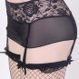 Plus Size Sexy Lace Mesh Garter Panty