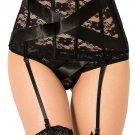 Plus Size Floral Lace jarretelles Set