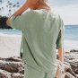 Drop Shoulder Tee and Shorts PJ Set