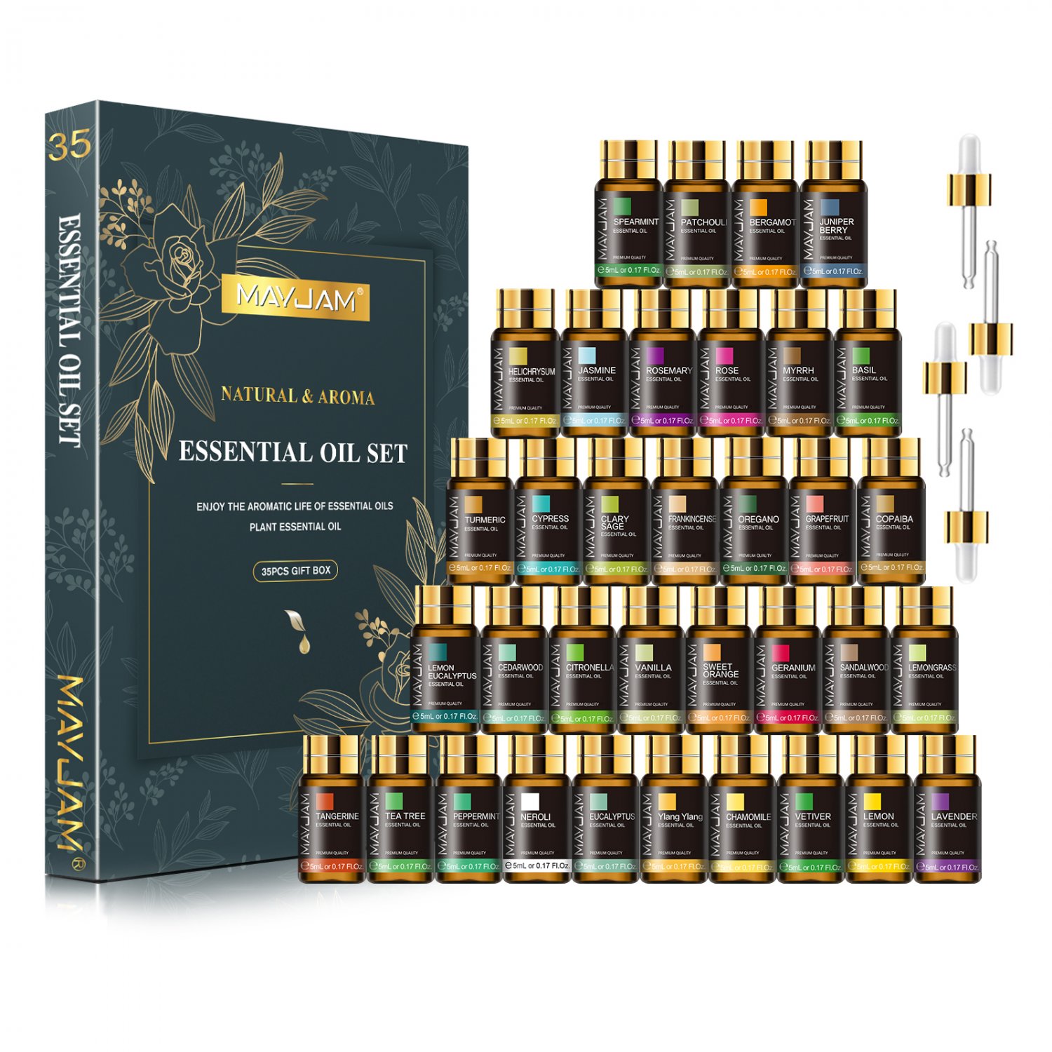 35pcs Essential Oils For Diffuser Scent Candle Massage Burner Air freshener