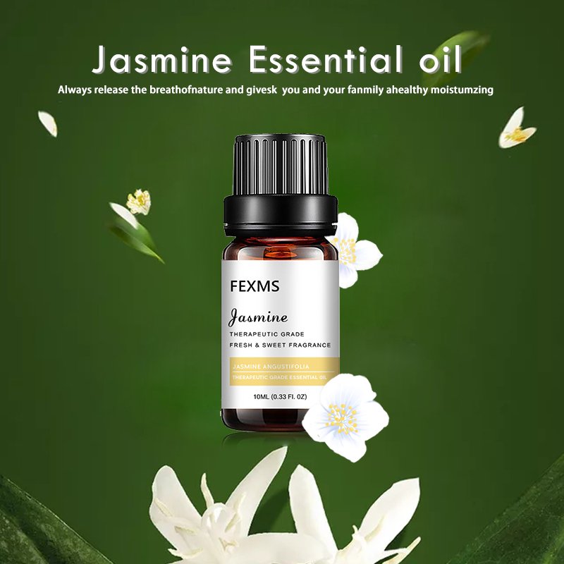 Jasmine Essential Oil for Diffuser Massage Body Skin Hair Care Fragrance