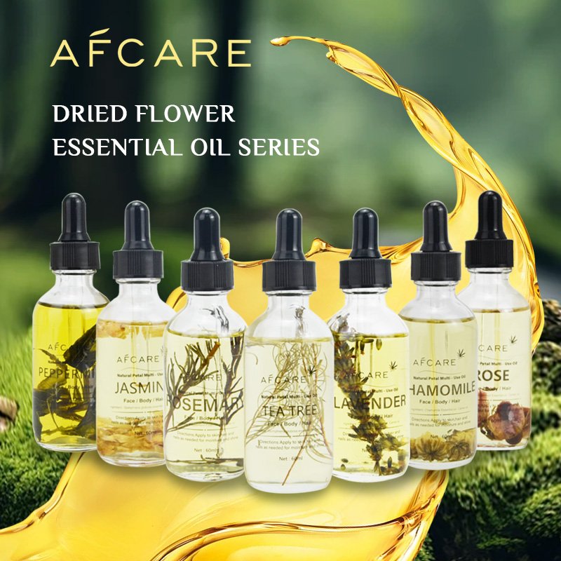 Natural Plant Dried Flower Essential Oil 60ml Body Massage