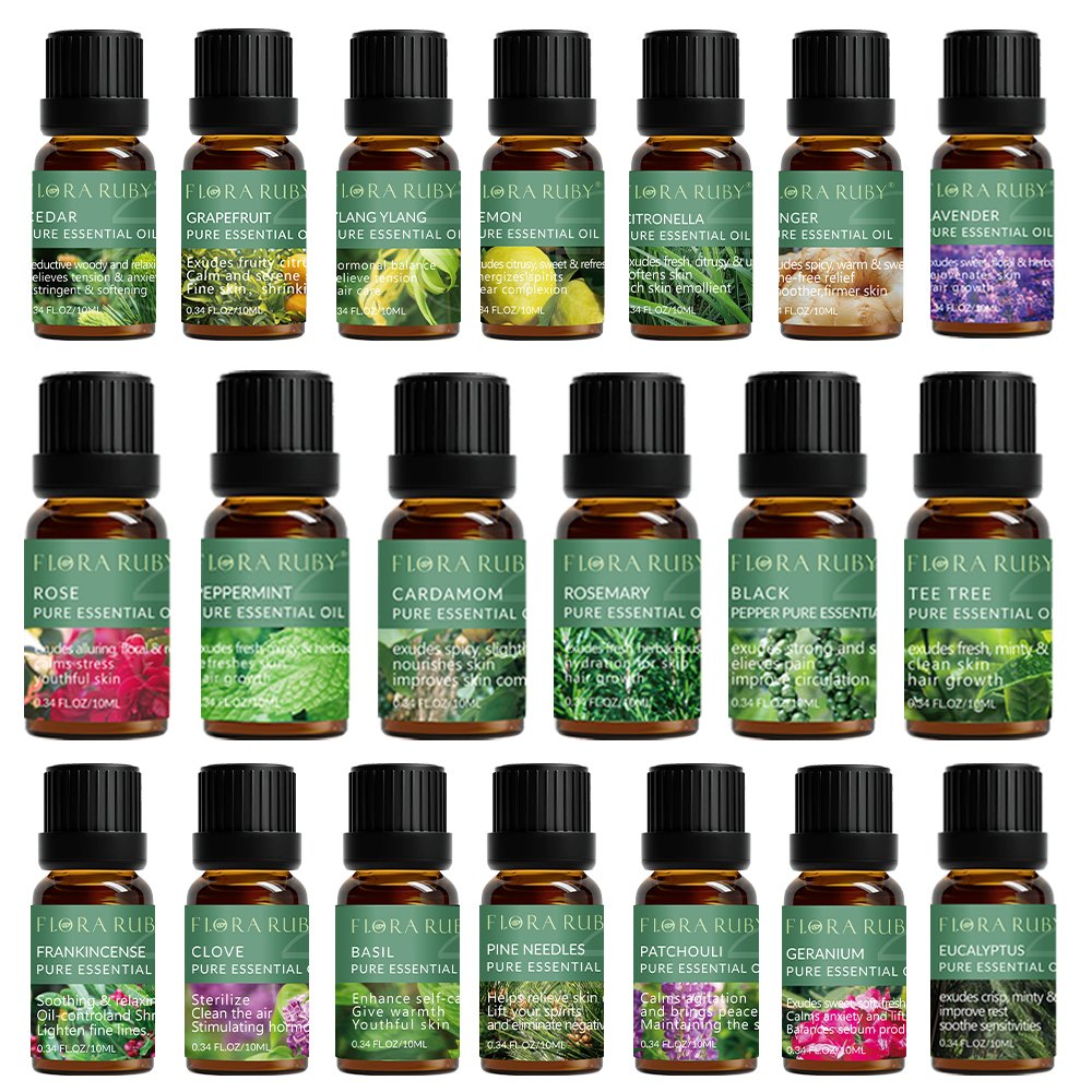 36 Essential Oils Aromatherapy for Diffuser, Humidifier, Massage