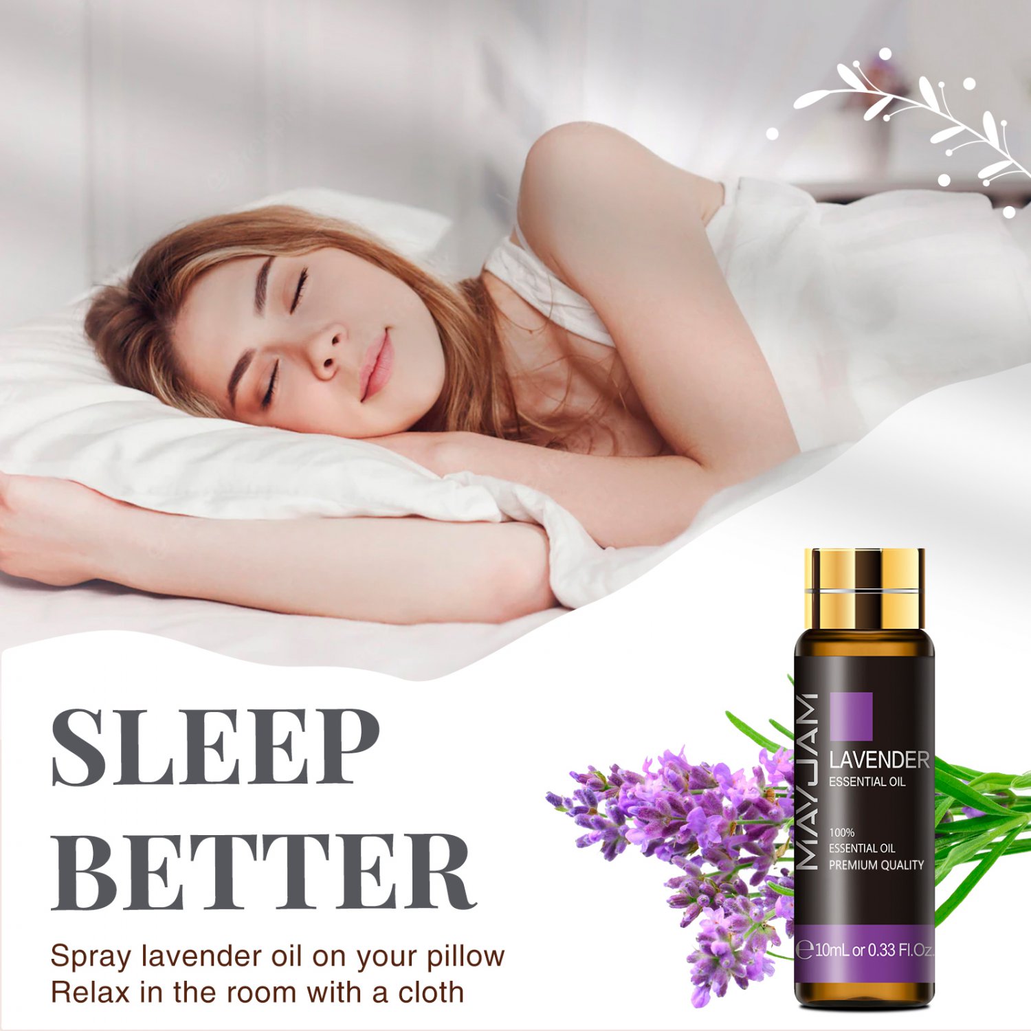 10ML Lavender Essential Oil Massage Diffuser