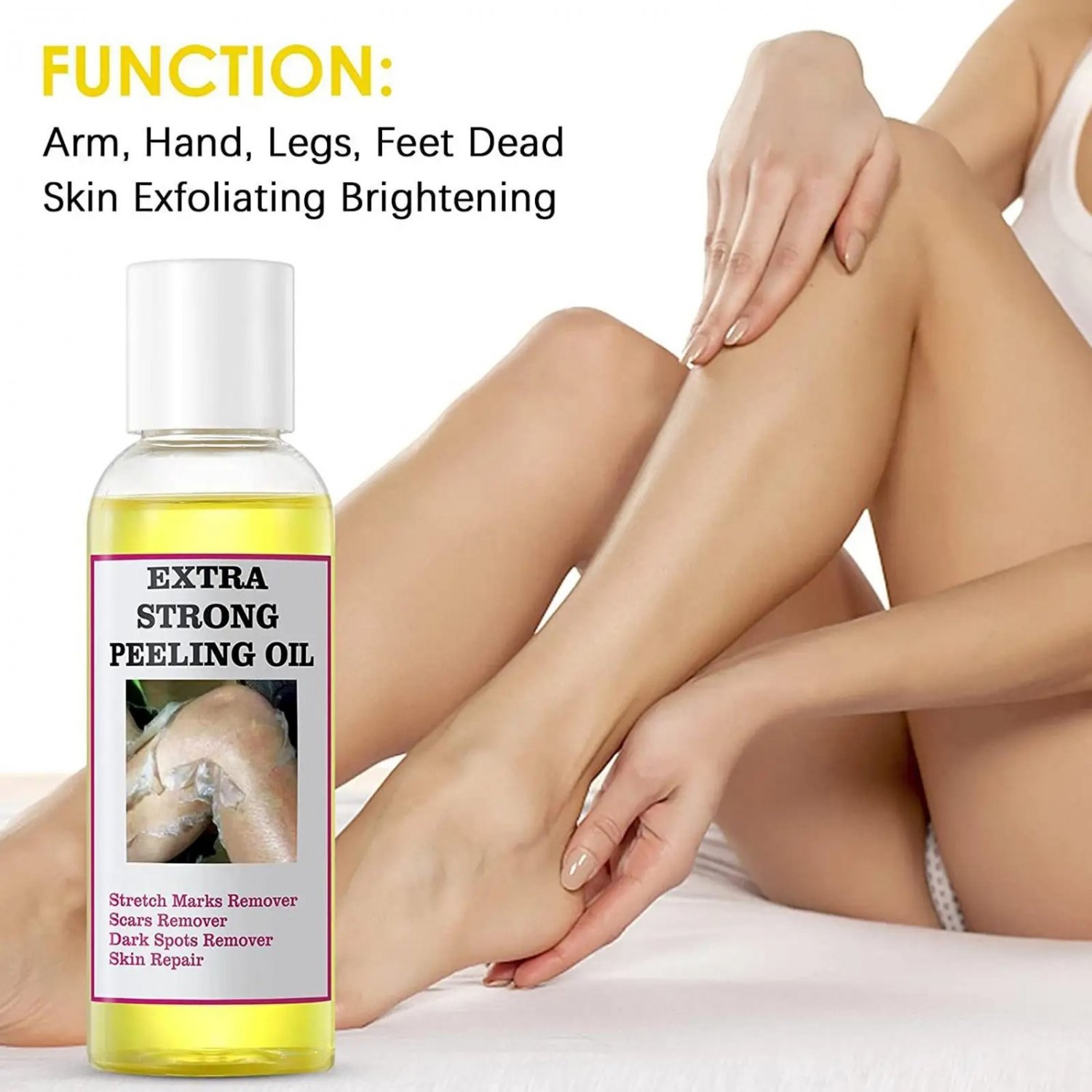 110ml Yellow Exfoliating Oil Suitable Bleaching Dark Skin Lightening