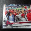 2017 Topps Series 1 Angels Team Card #189 - Mike Trout on front of card