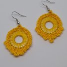 Yellow Crochet Earrings J1103