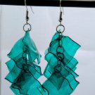 Teal Cascade Earrings