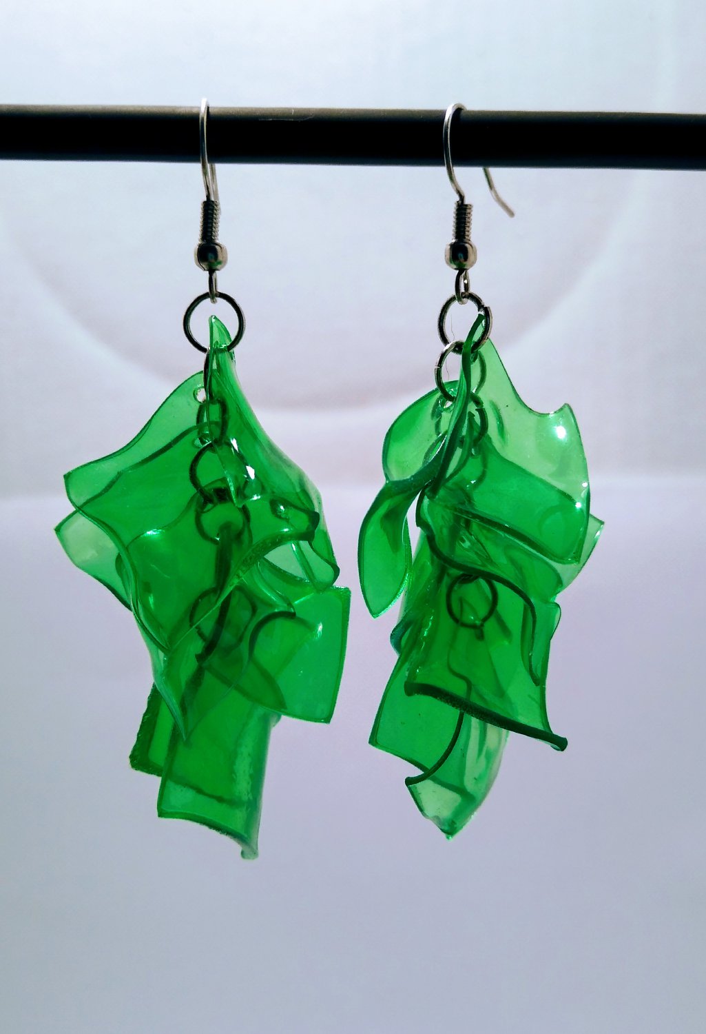 Green Cascade Earrings