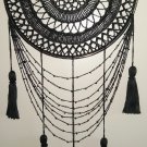 Black Crochet Dream Catcher