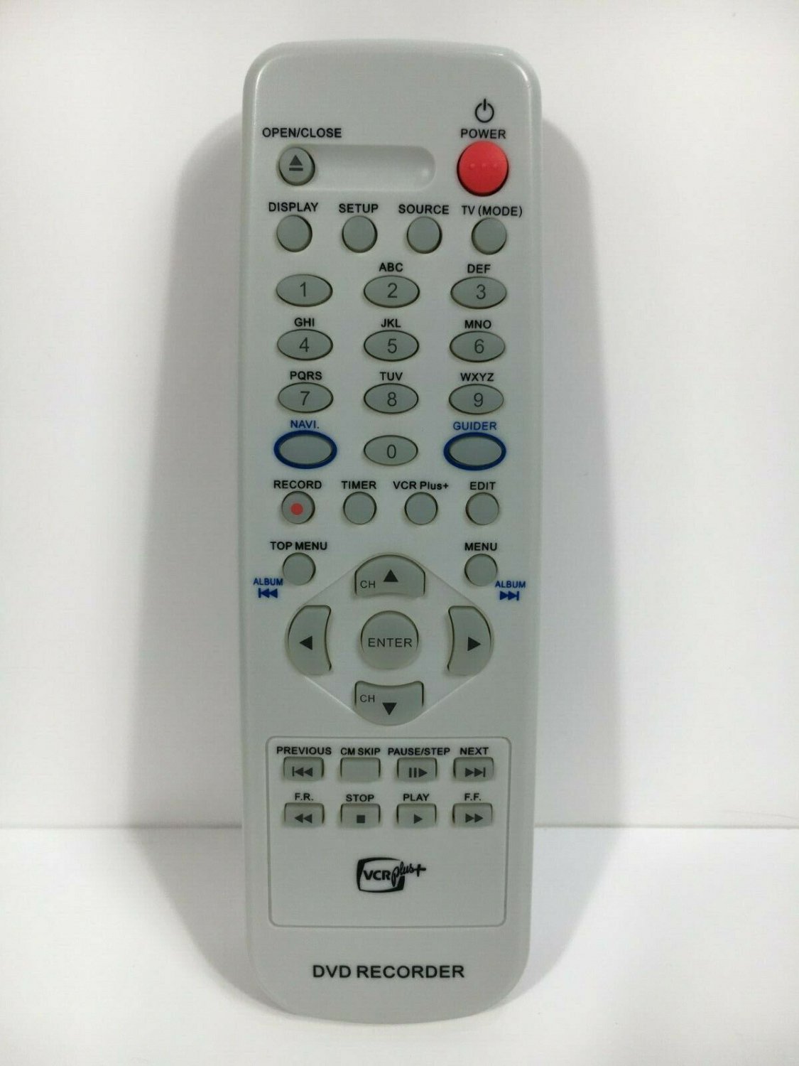 DVD Recorder VCR Plus Remote Control Tested and Cleaned