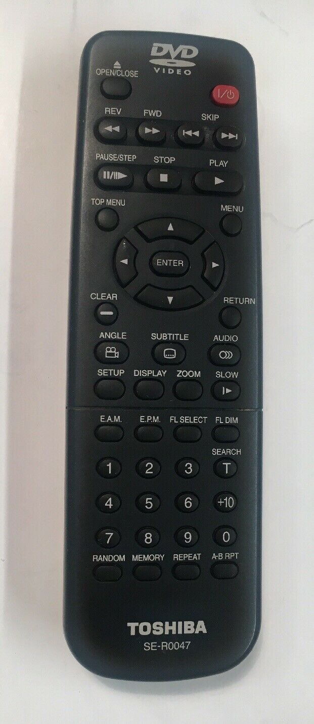 Toshiba SE-R0047 Remote Control for SD-1750 SD-1800 SD-1700 SD-K610U SD-K600