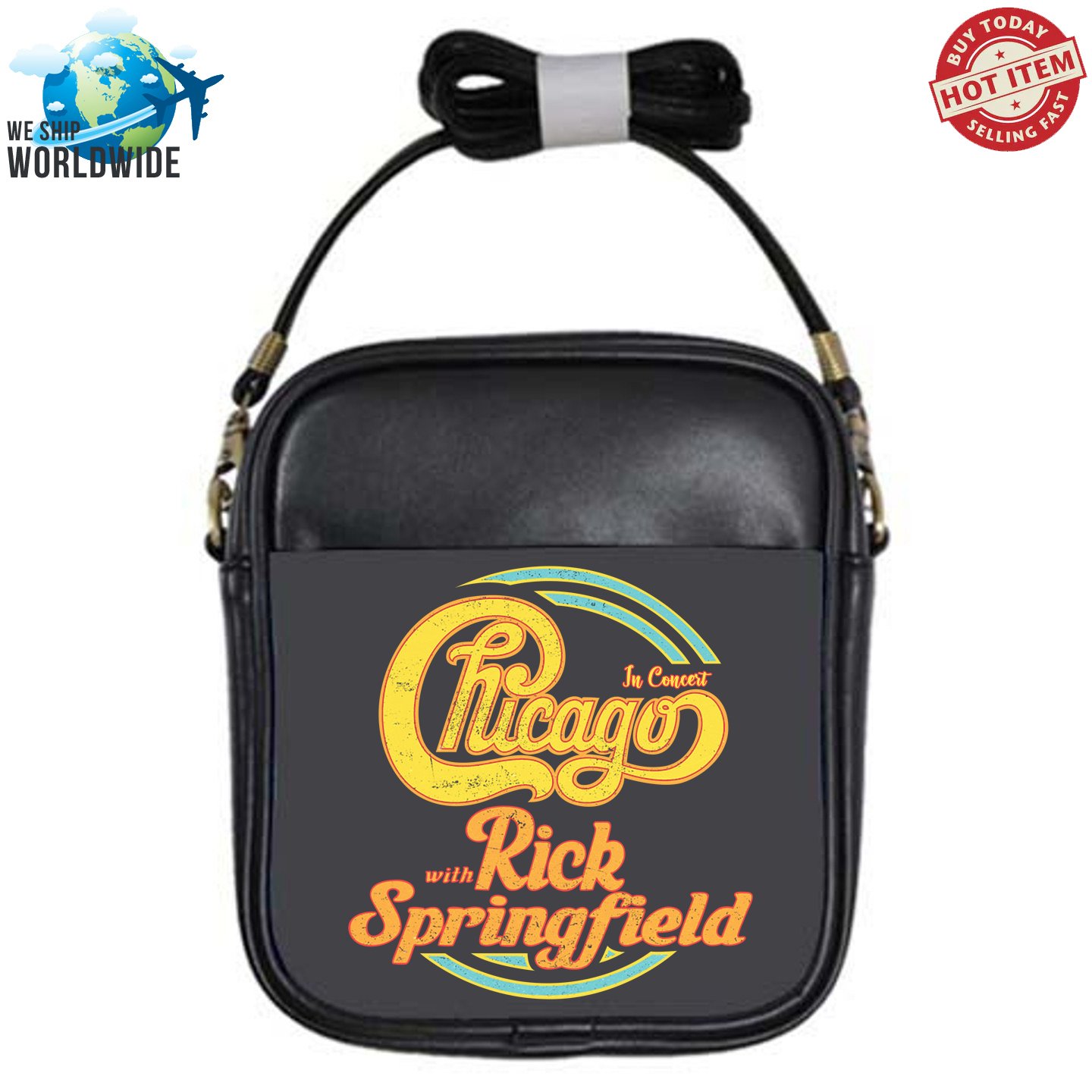 CHICAGO THE BAND, RICK SPRINGFIELD TOUR Concert Album sling bags