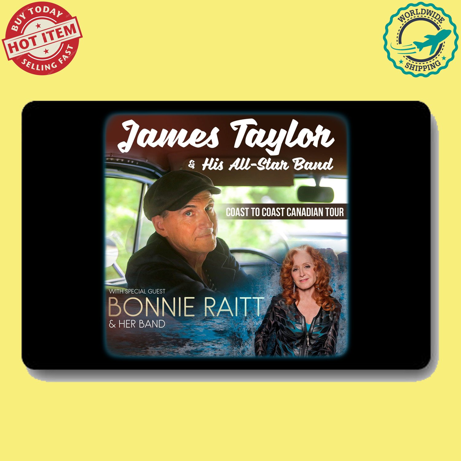 JAMES TAYLOR, BONNE RAITT COAST TO COAST CANADIAN TOUR Concert Album Doormat