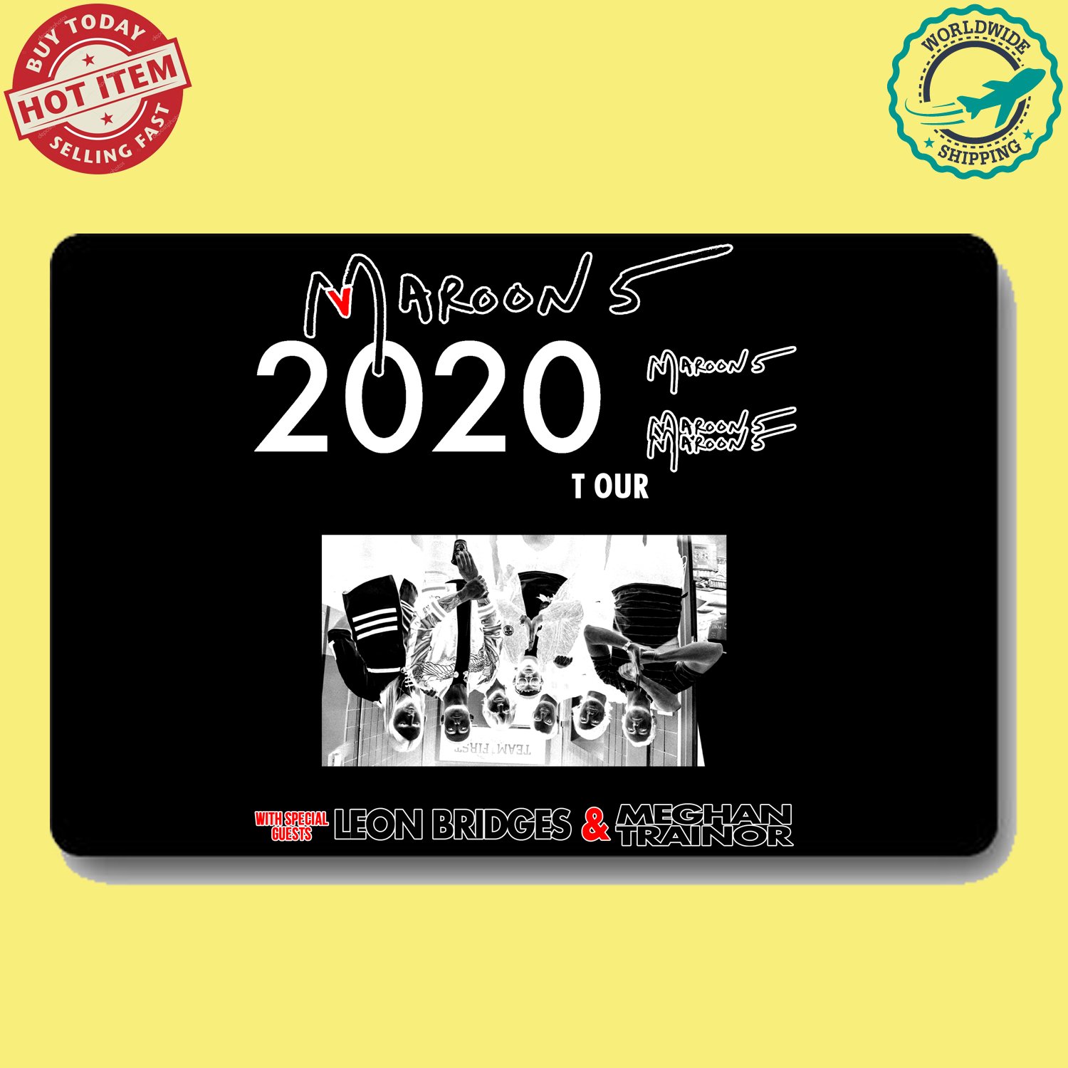 MAROON 5, LEON BRIDGES, MEGHAN TRAINOR TOUR Concert Album Doormat