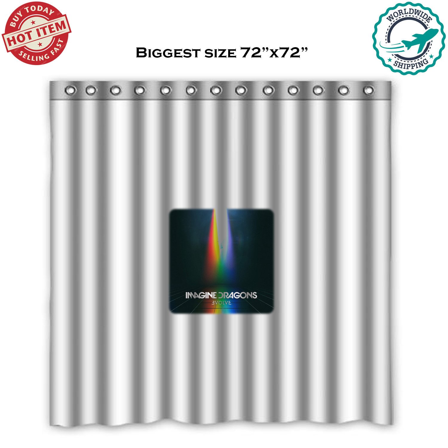 2 IMAGINE DRAGONS - ORIGINS Concert Album Shower Curtain