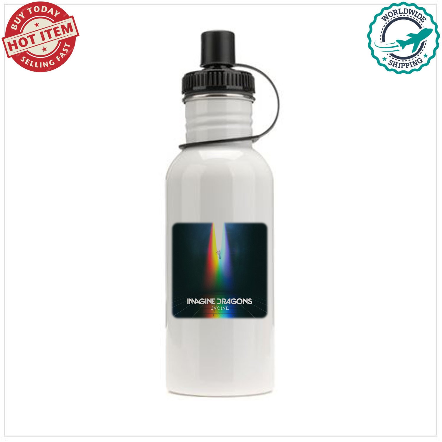 2 IMAGINE DRAGONS - ORIGINS Concert Album Sports School Bottle