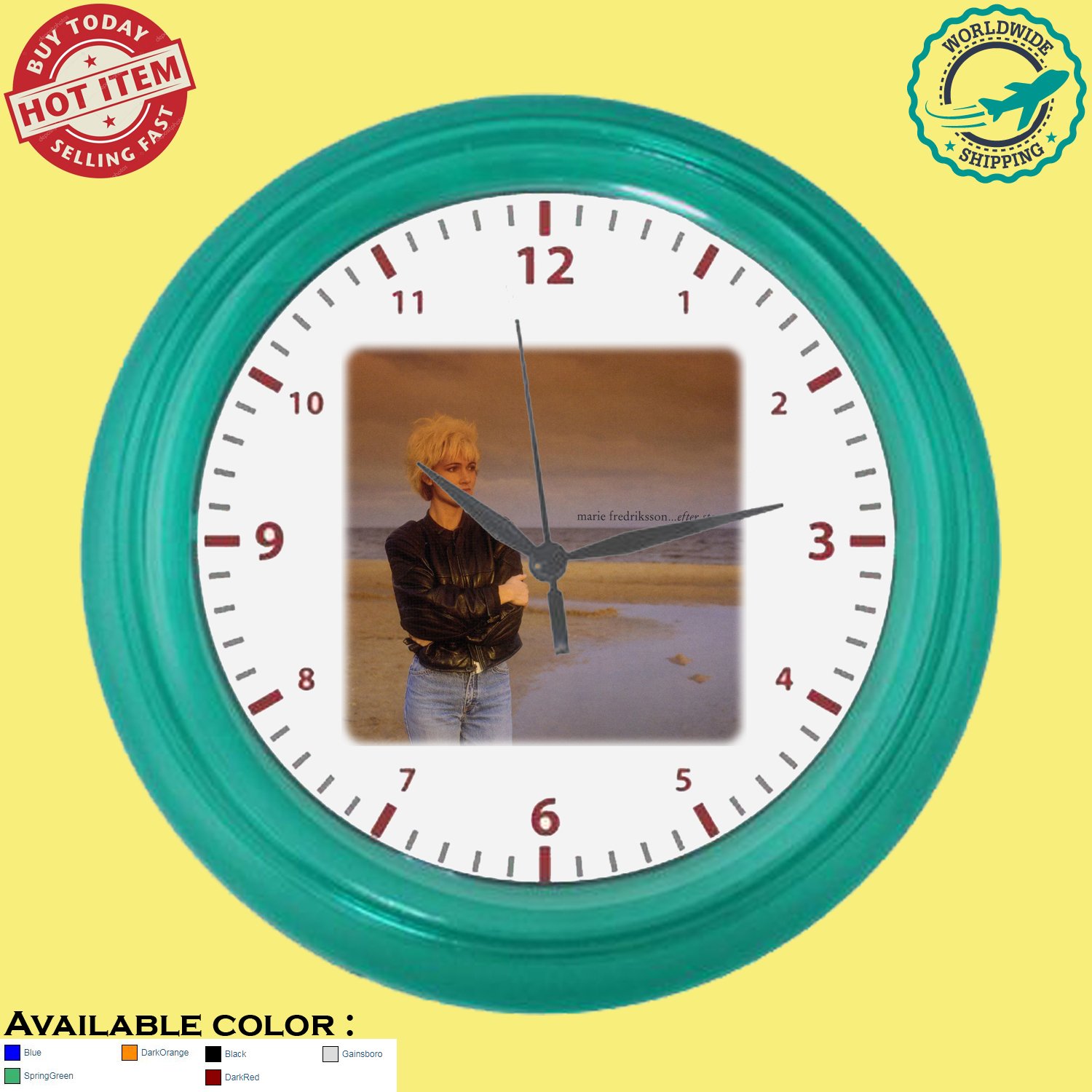 2 MARIE FREDRIKSSON - ROXETTE Concert Album Wall Clocks