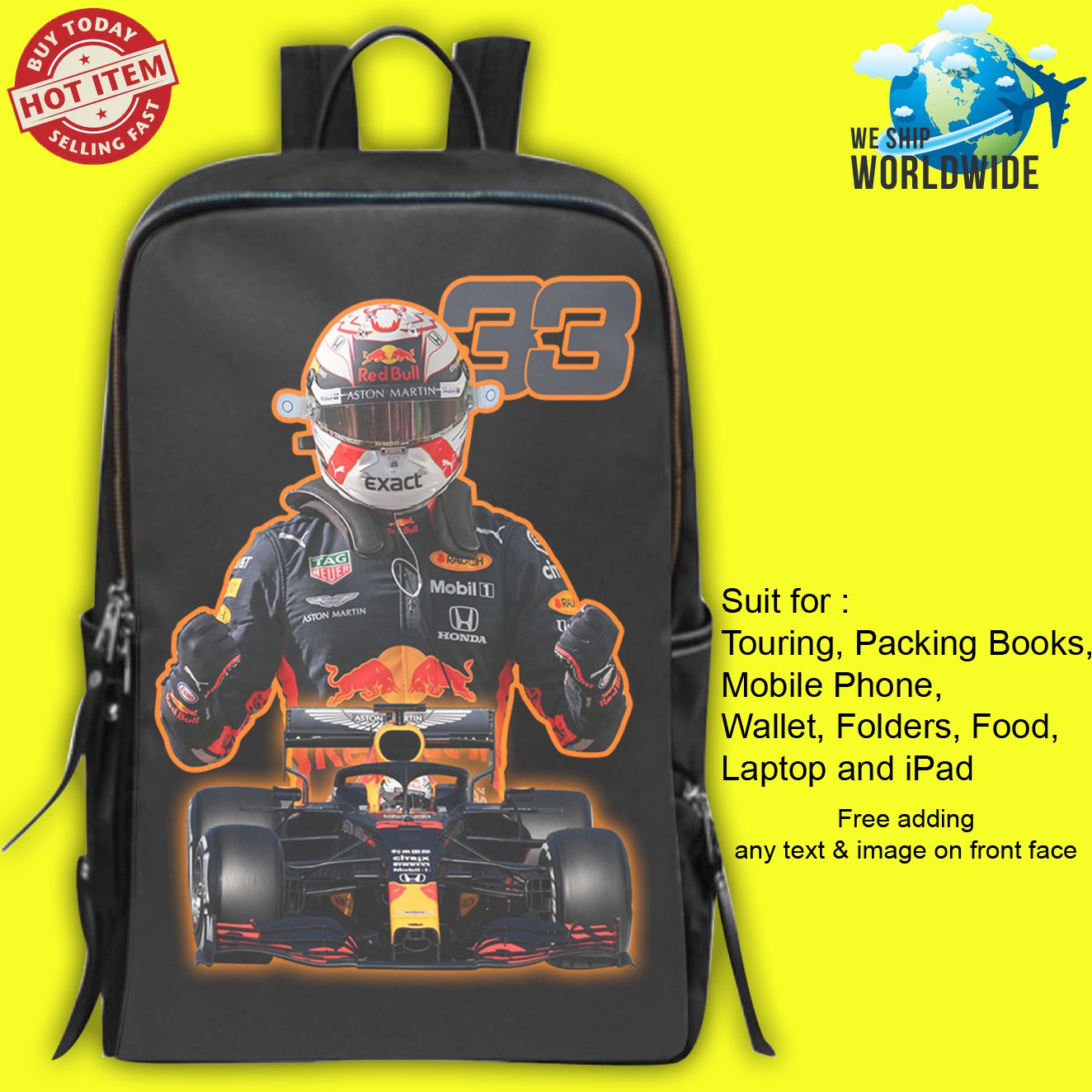 MAX VERSTAPPEN Backpack Bags