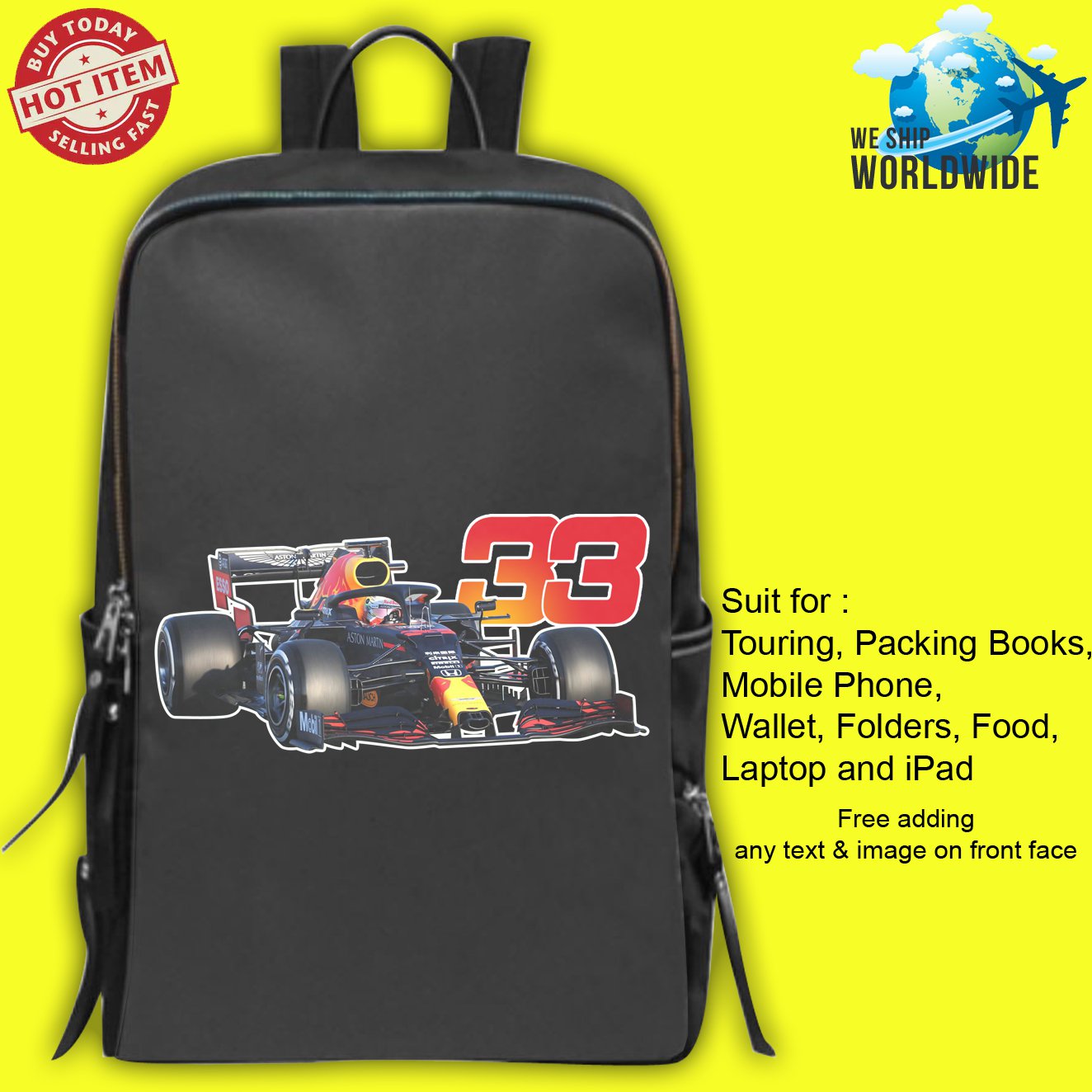 MAX VERSTAPPEN Backpack Bags