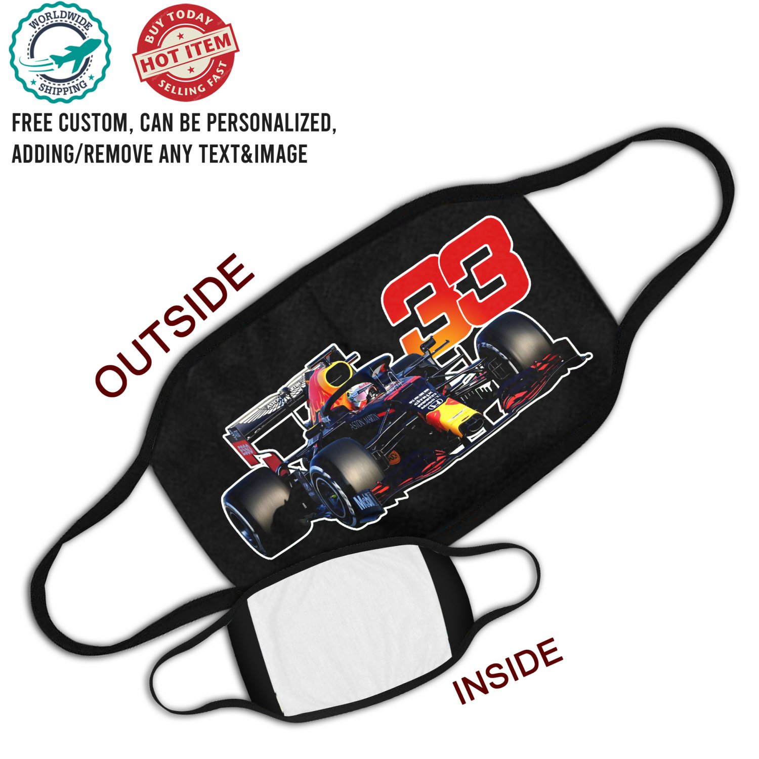 MAX VERSTAPPEN Face Mask