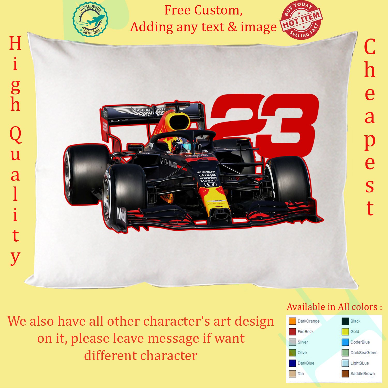 ALEXANDER ALBON Pillow Cases