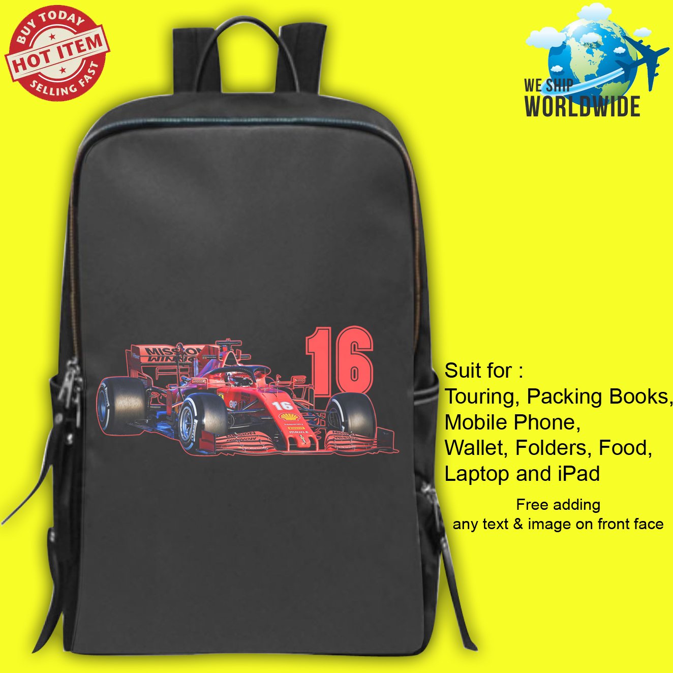 CHARLES LECLERC Backpack Bags