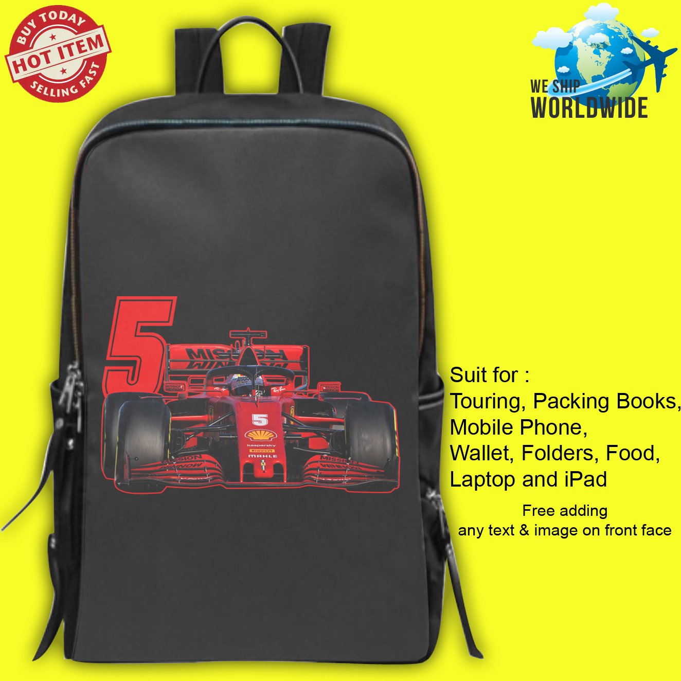 SEBASTIAN VETTEL Backpack Bags