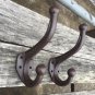 Lot 15 Vintage Style Cast Iron Wall Coat Hooks Hat Hook Hall Tree 4 1/2"" Brown